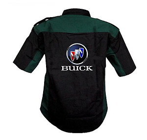 Buick Crew Shirt Black & Dark Green