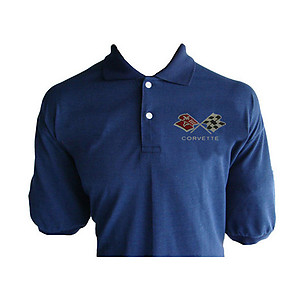 Corvette C3 Polo Shirt Dark Blue