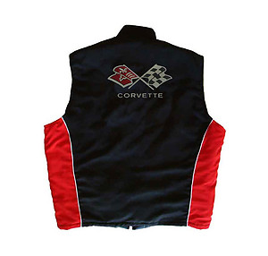 Corvette C3 Vest Black and Red