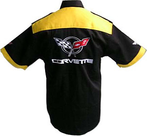 Corvette C5 Crew Shirt Black and Yellow