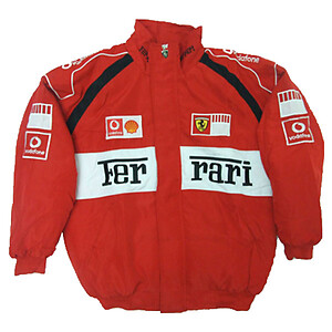Ferrari Vodafone Style Racing Jacket Red & White