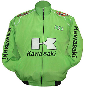 Kawasaki Motorcycle Jacket Light Green
