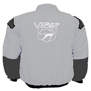 Viper Fangs Racing Jacket Light Gray and Dark Gray