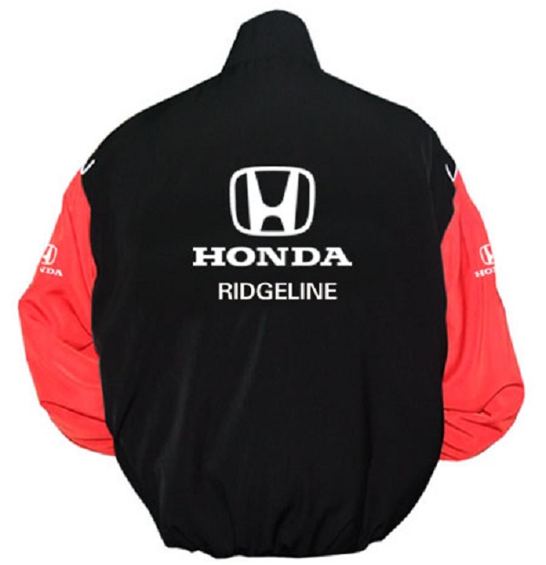 Race Car Jackets. Honda Ridgeline Racing Jacket Black and Red