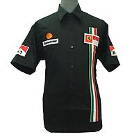 Ferrari F1 Style Racing Shirt Black