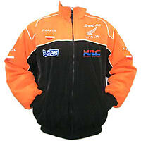 Honda Repsol Snap-on Racing Jacket Orange on Black