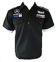 Mercedes Benz West Racing Shirt Black with White Trim