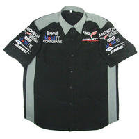 Corvette C6 Compuware Crew Shirt Black and Light Gray