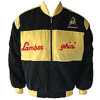 Lamborghini Racing Jacket Black and Yellow