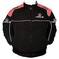 Lexus Style Racing Jacket Black and Red